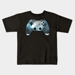 Winter Storm Rush - Gaming Gamer Abstract - Gamepad Controller - Video Game Lover - Graphic Background Kids T-Shirt